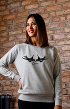 Load image into Gallery viewer, Love Birds Sweatshirt in Soft Grey.