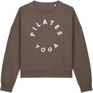 Yoga Pilates Sweatshirt in Mocha