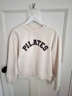 Pilates Sweatshirt Cream with Chocolate