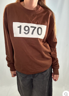 1970 Sweatshirt in Chocolate Brownie