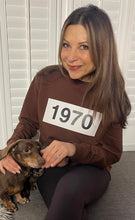 Load image into Gallery viewer, 1970 Sweatshirt in Chocolate Brownie