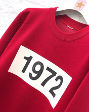 Load image into Gallery viewer, Personalised Year Sweatshirt in Classic Red