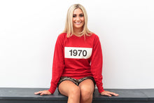 Load image into Gallery viewer, Personalised Year Sweatshirt in Classic Red