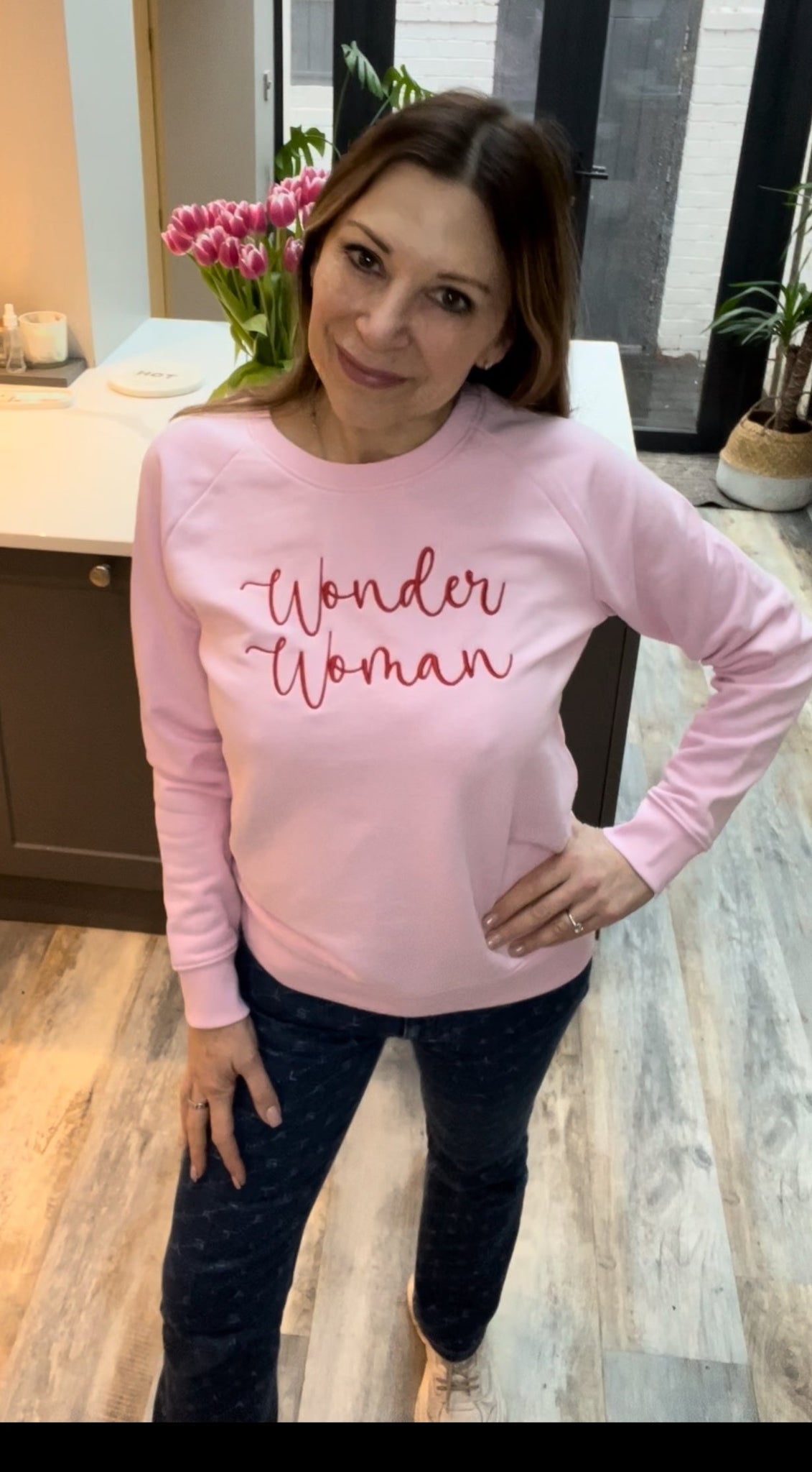 Wonder Woman Sweatshirt Pink Limited Edition – Tribe Urban Luxe Wear
