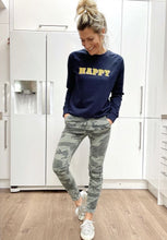 Load image into Gallery viewer, Happy Sweatshirt French Navy