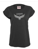 Liberty tee shirt in black